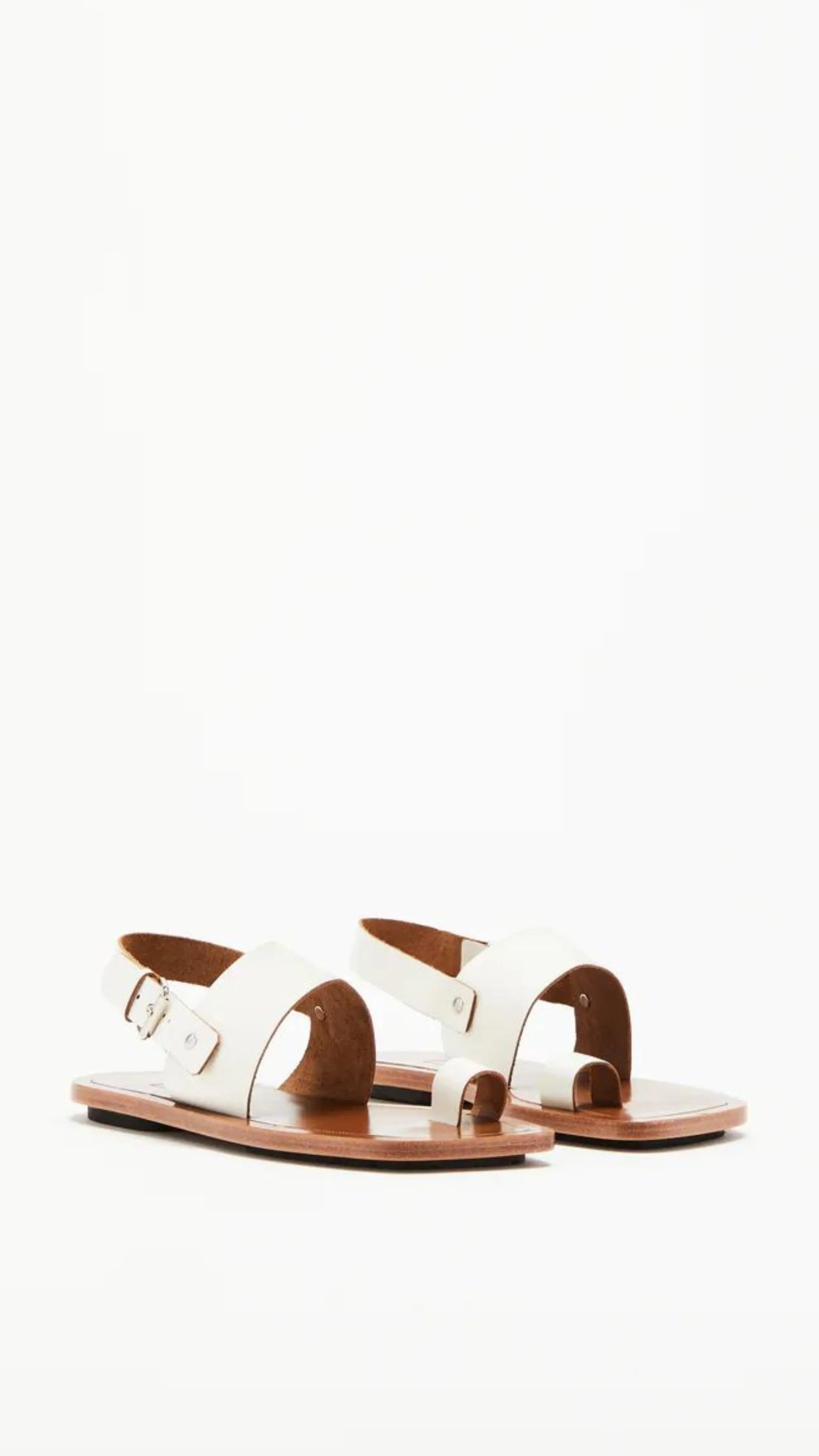 White Toe Ring Sandals