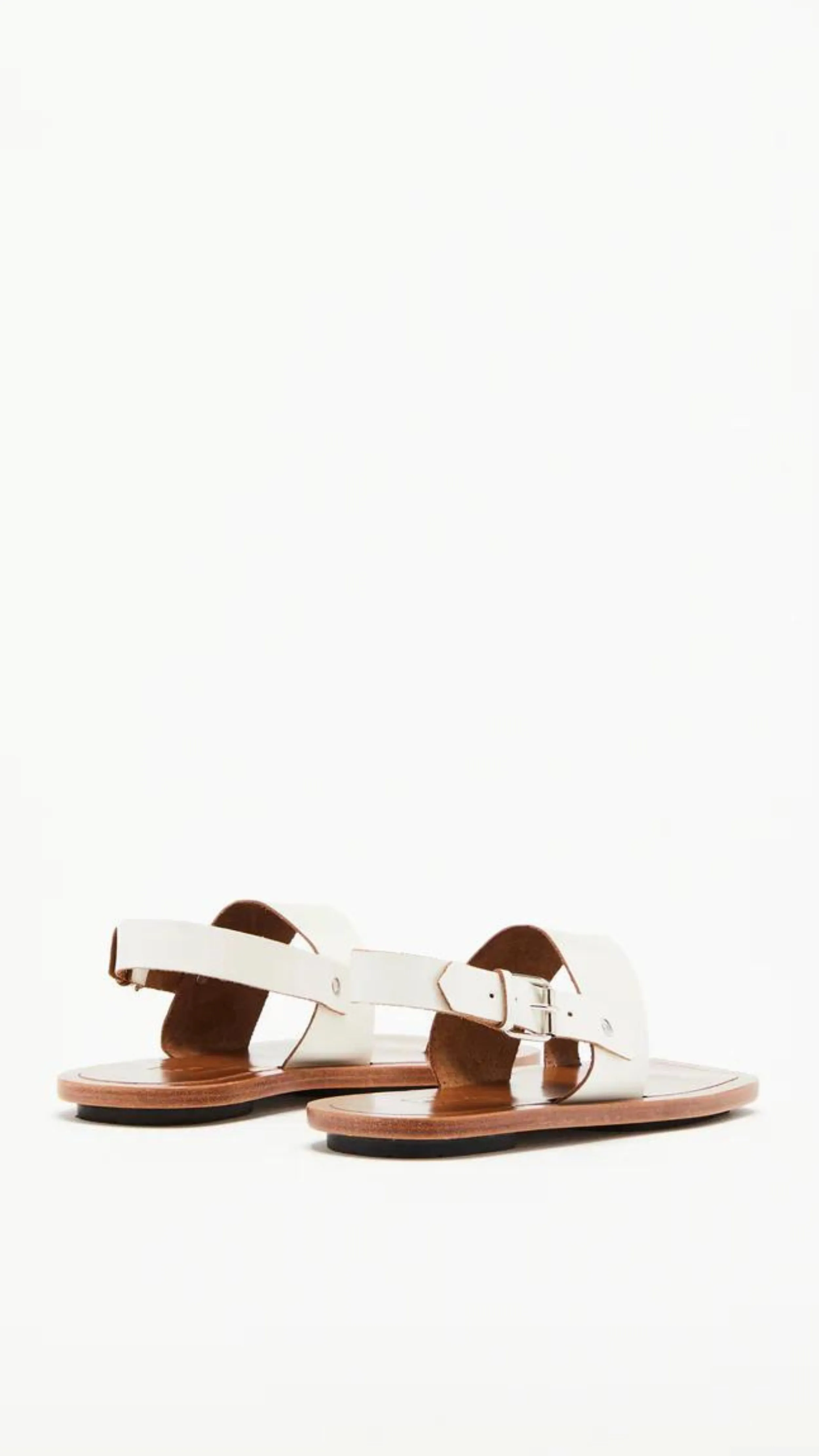 White Toe Ring Sandals