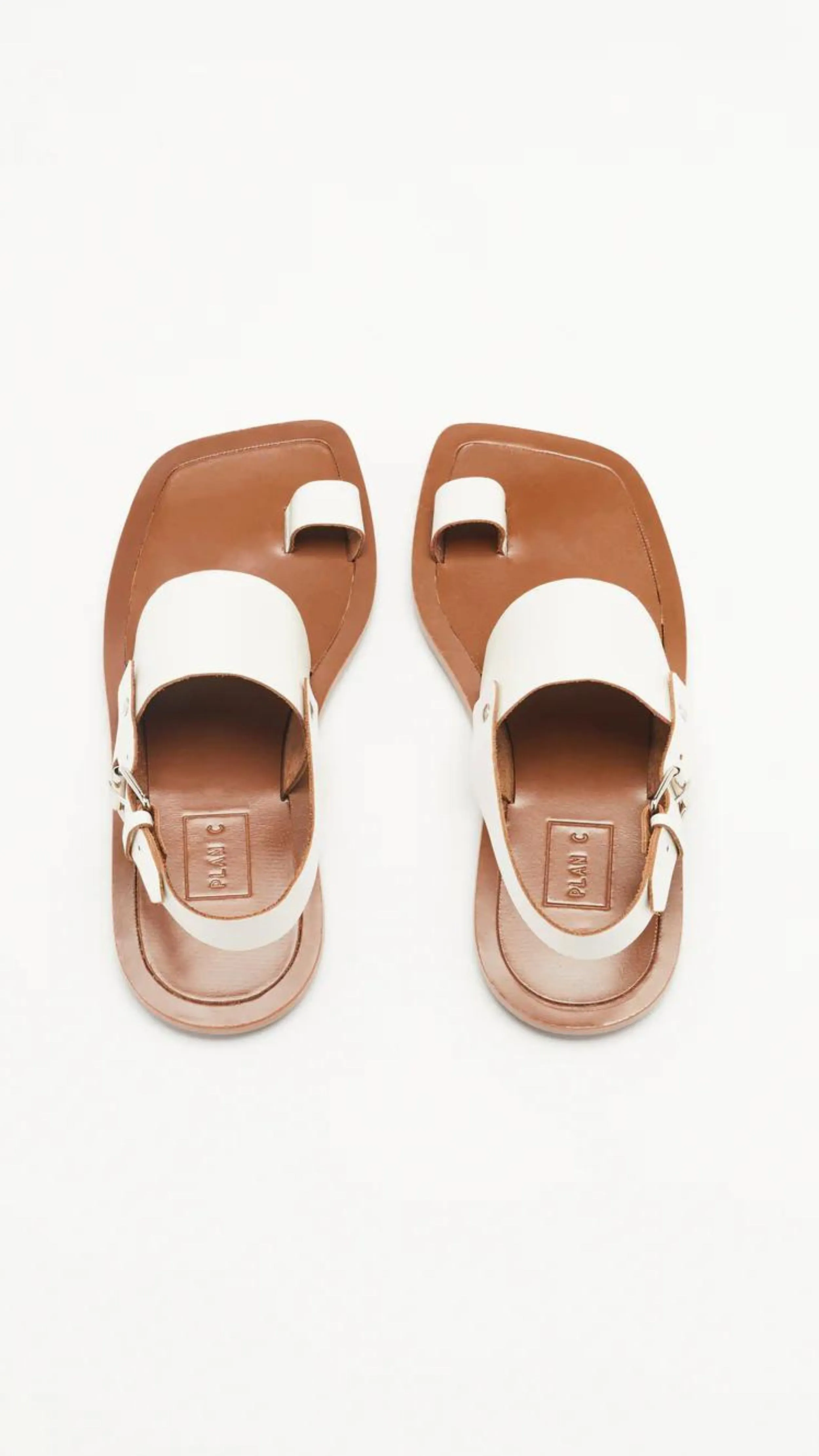 White Toe Ring Sandals